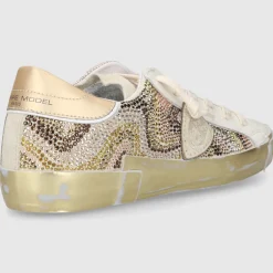 Philippe Model Damen SNEAKER PRLD BEIGE-GOLD