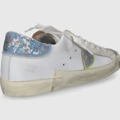 Philippe Model Damen SNEAKER PRLD WEISS-SILBER