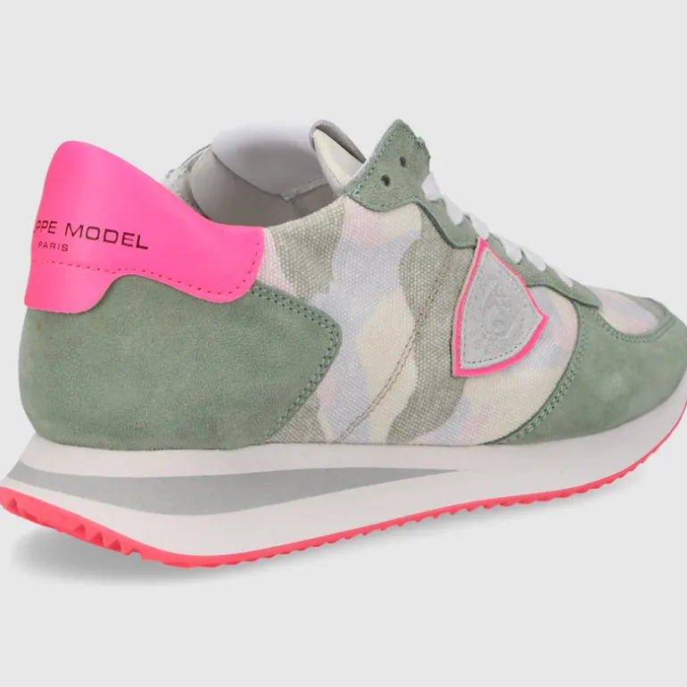 Philippe Model Damen Sneaker low TZLD-CN24 Veloursleder
