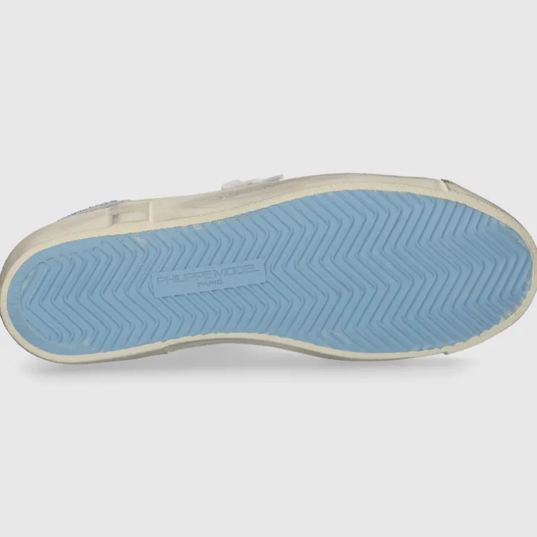 Philippe Model Damen SNEAKER PRLD WEISS-SILBER