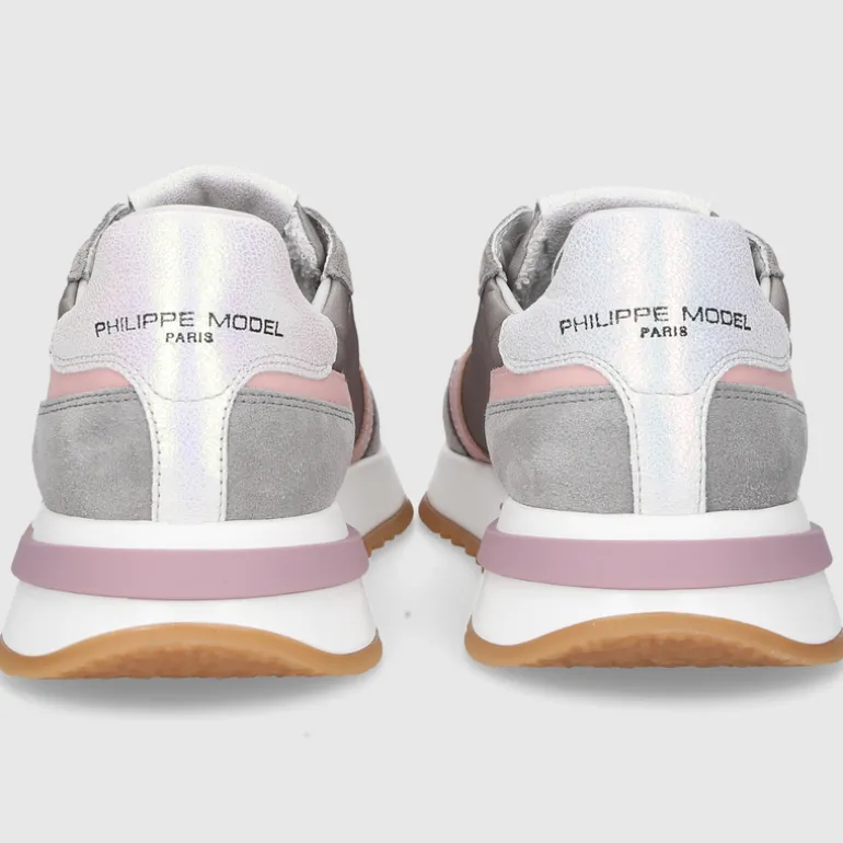 Philippe Model Damen SNEAKER TYLD GRAU-ROSA