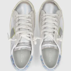 Philippe Model Damen SNEAKER PRLD WEISS-SILBER