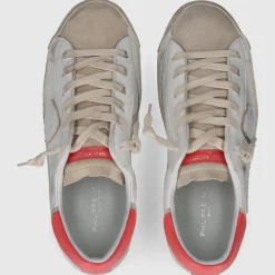 Philippe Model Damen SNEAKER PRLD WEISS-ORANGE