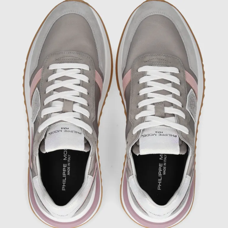 Philippe Model Damen SNEAKER TYLD GRAU-ROSA