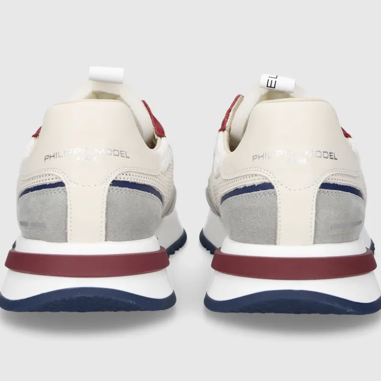 Philippe Model Herren SNEAKER OYLU WEISS-BORDEAUX