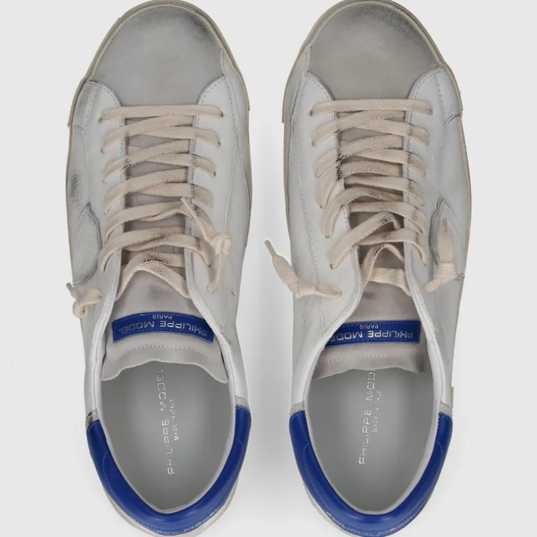 Philippe Model Herren SNEAKER PRLU WEISS-BLAU