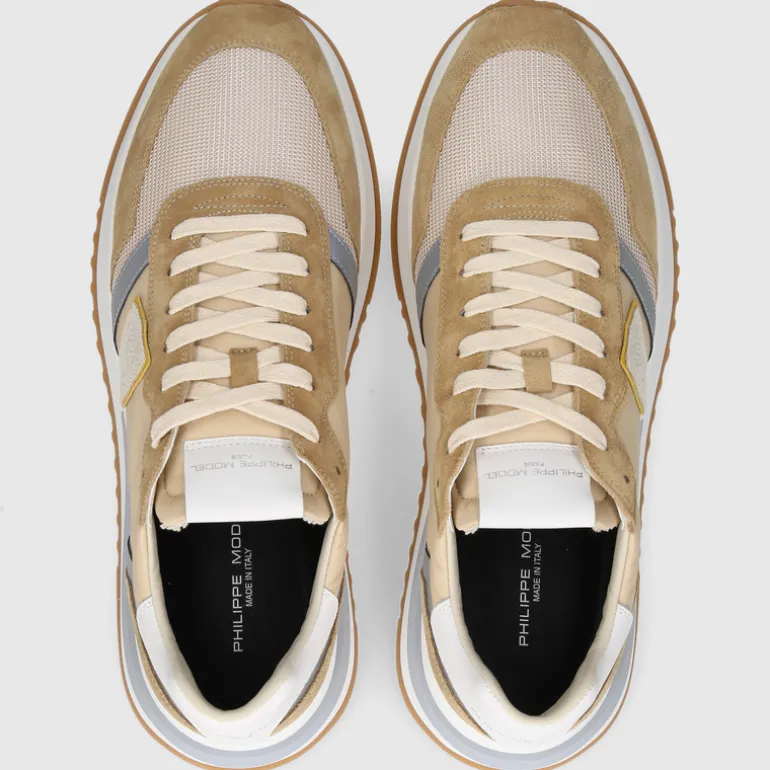 Philippe Model Herren SNEAKER TYLU BEIGE-GELB