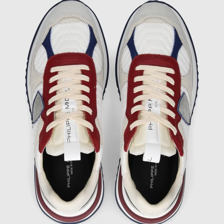 Philippe Model Herren SNEAKER OYLU WEISS-BORDEAUX