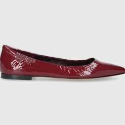 Pomme D`OR Damen Ballerinas 1720Y Nappalackleder bordeaux