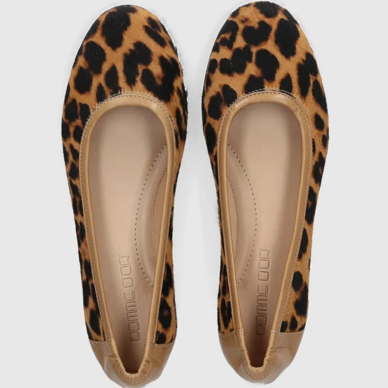 Pomme D`OR Damen Ballerinas 0971 Materialmix Leo