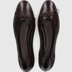 Pomme D`OR Damen Ballerinas 0450C Kalbsleder dunkelbraun