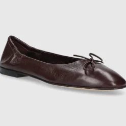 Pomme D`OR Damen Ballerinas 0450C Kalbsleder dunkelbraun