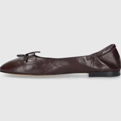 Pomme D`OR Damen Ballerinas 0450C Kalbsleder dunkelbraun