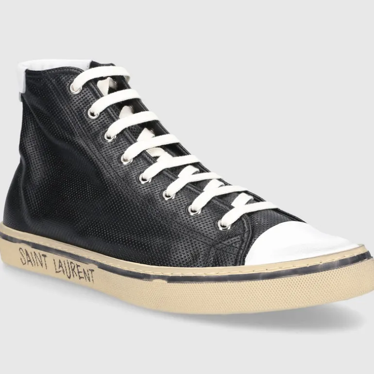 Saint Laurent Herren Sneaker high MALIBU Kalbsleder