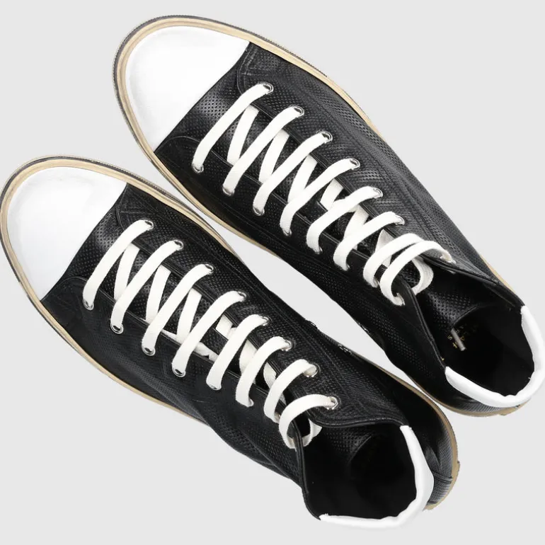 Saint Laurent Herren Sneaker high MALIBU Kalbsleder