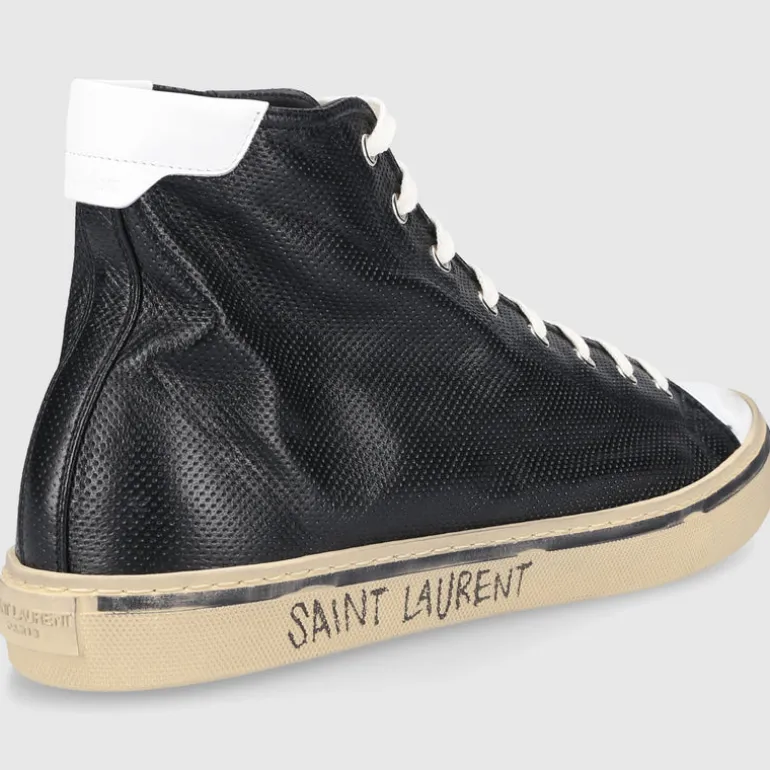 Saint Laurent Herren Sneaker high MALIBU Kalbsleder