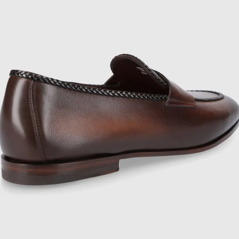 Santoni Herren Loafer 18399 Kalbsleder