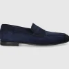 Santoni Herren MOKKASIN MCNC18837SA4SEAA DK-BLAU