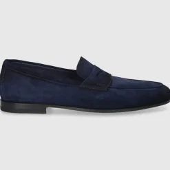 Santoni Herren MOKKASIN MCNC18837SA4SEAA DK-BLAU