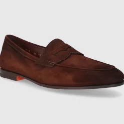 Santoni Herren MOKKASIN MCNC18837SA4SEAA DK-BRAUN
