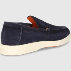 Santoni Herren MOKKASIN MGDT17824TICBGEX DK-BLAU
