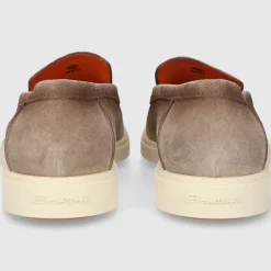 Santoni Herren MOKKASIN MGDT17824TICBGEX BRAUN