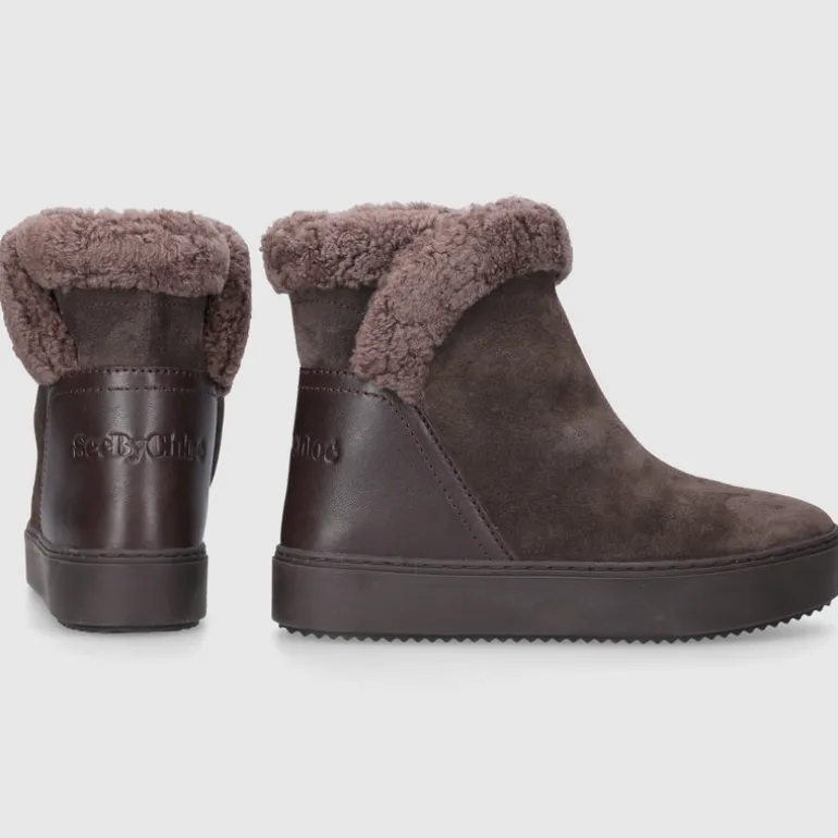 SEE BY CHLOÉ Damen Snowboots JULIET Veloursleder