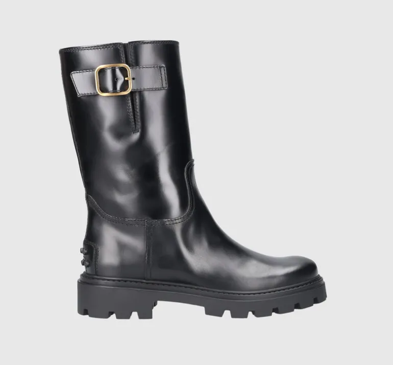 Tod's Damen Stiefeletten BIKER Kalbsleder