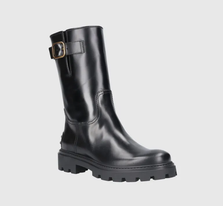 Tod's Damen Stiefeletten BIKER Kalbsleder