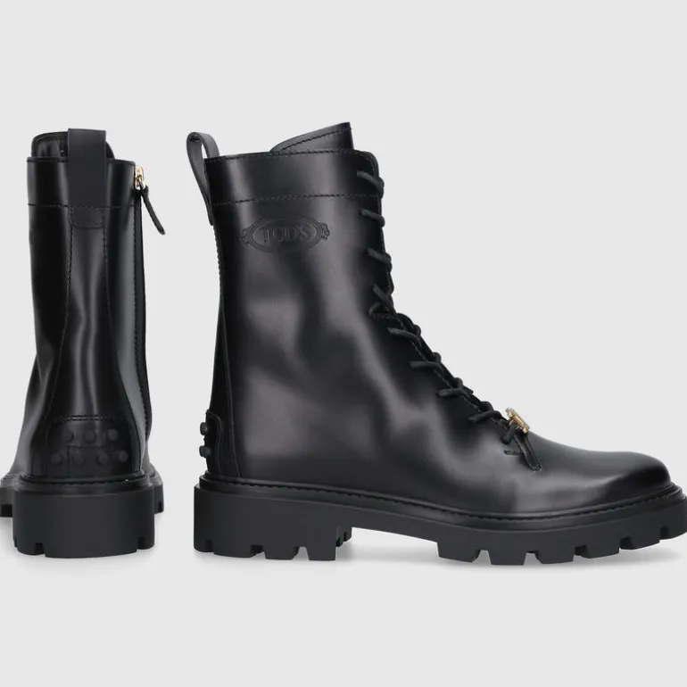 Tod's Damen Stiefeletten COMBAT Kalbsleder