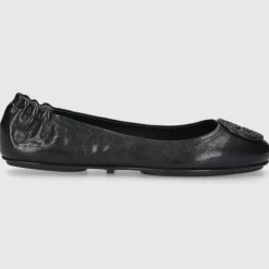 Tory Burch Damen Ballerinas 155637 Kalbsleder schwarz