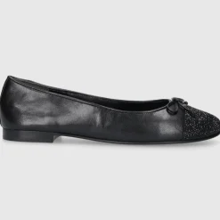 Tory Burch Damen Ballerinas 166214 Kalbsleder schwarz