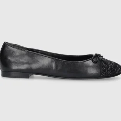 Tory Burch Damen Ballerinas 166214 Kalbsleder schwarz