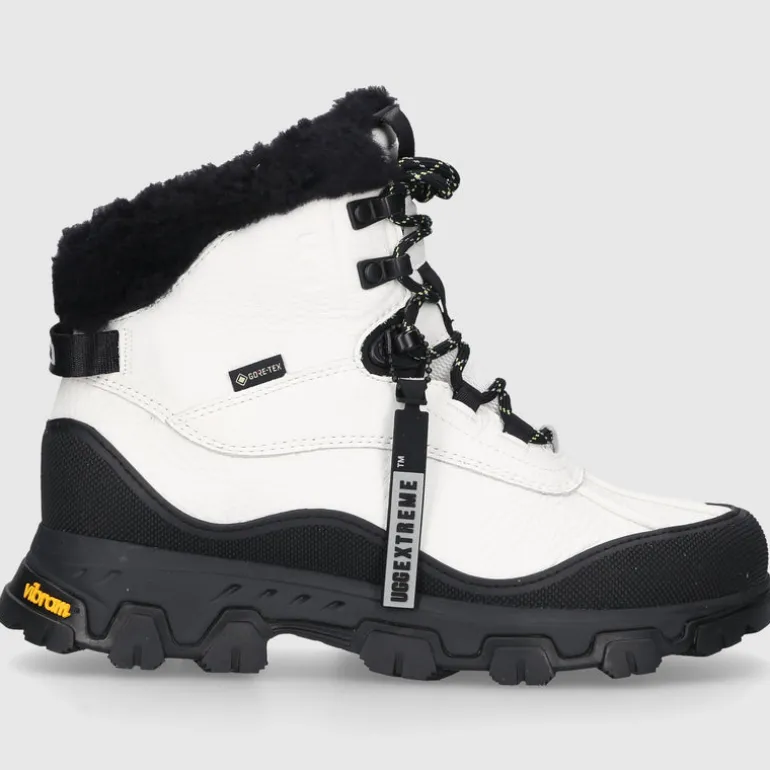 UGG Damen Stiefeletten ADIRONDACK MERIDIAN HIKER Kalbsleder Weiß-kombi