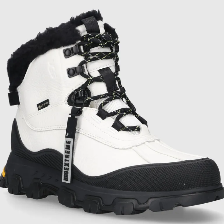 UGG Damen Stiefeletten ADIRONDACK MERIDIAN HIKER Kalbsleder Weiß-kombi