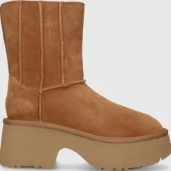 UGG Damen Stiefeletten CLASSIC TWIN SEAM NEW HEIGHTS Veloursleder braun