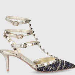 Valentino Garavani Damen Pumps ROCKSTUD Tweed