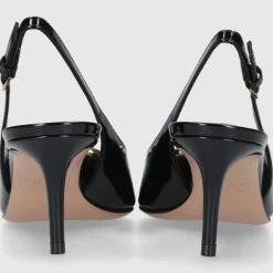 Valentino Garavani Damen Slingpumps WS0JB7 Lackleder schwarz