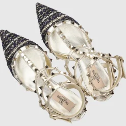Valentino Garavani Damen Pumps ROCKSTUD Tweed