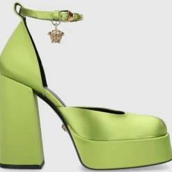Versace Damen Plateaupumps MEDUSA Seide