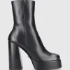 Versace Damen Stiefeletten DVT2P1B00V Kalbsleder
