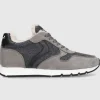 VOILE BLANCHE Damen Sneaker low JULIA Nubuk grau-kombi