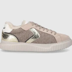 VOILE BLANCHE Damen Sneaker low LIPARI FUR Veloursleder