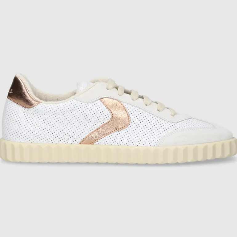 Voile Blanche Damen SNEAKER INES WEISS-GOLD