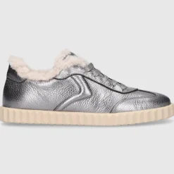 VOILE BLANCHE Damen Sneaker low INES Kalbsleder silber