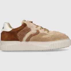 VOILE BLANCHE Damen Sneaker low LAURA Veloursleder braun-kombi