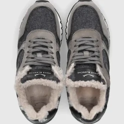 VOILE BLANCHE Damen Sneaker low JULIA Nubuk grau-kombi