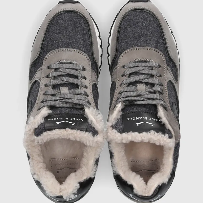 VOILE BLANCHE Damen Sneaker low JULIA Nubuk grau-kombi