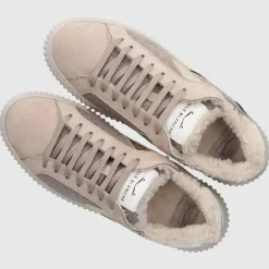 VOILE BLANCHE Damen Sneaker low LIPARI FUR Veloursleder