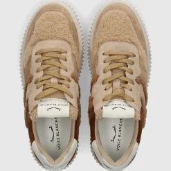 VOILE BLANCHE Damen Sneaker low LAURA Veloursleder braun-kombi